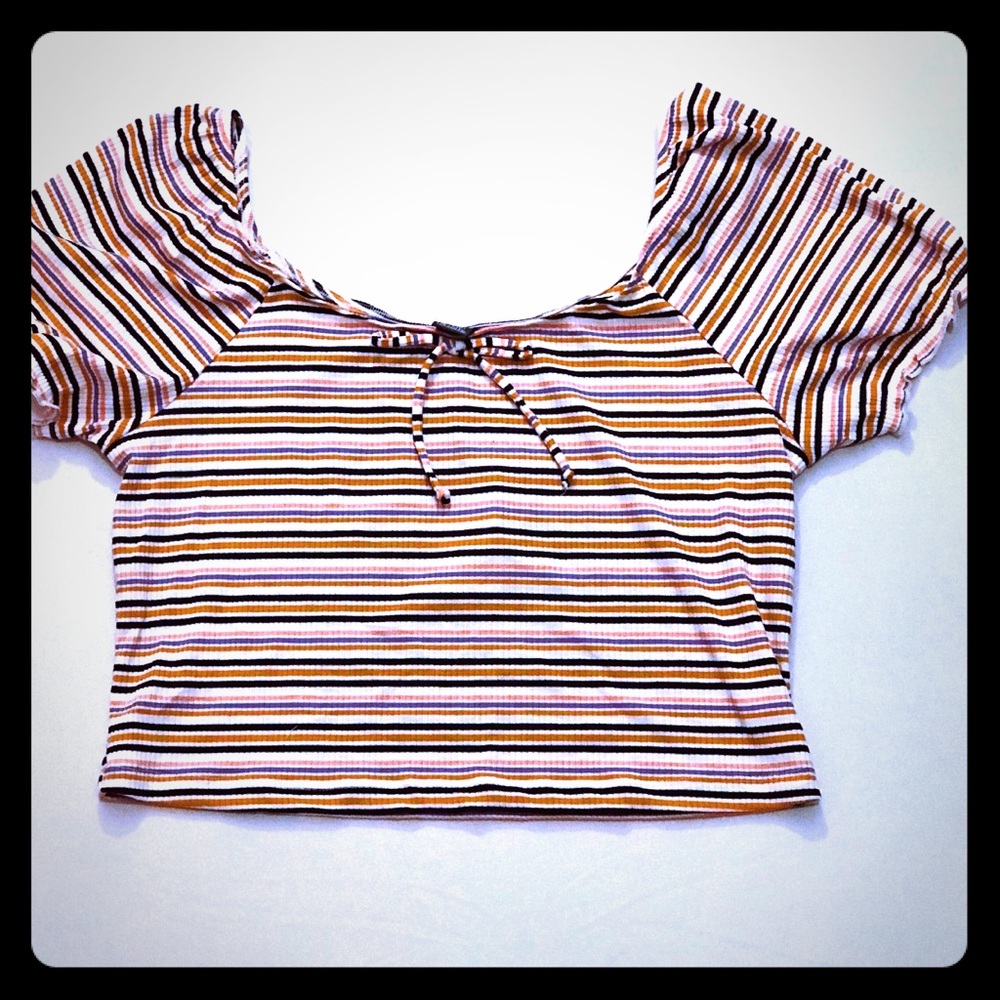 Striped Crop Top
